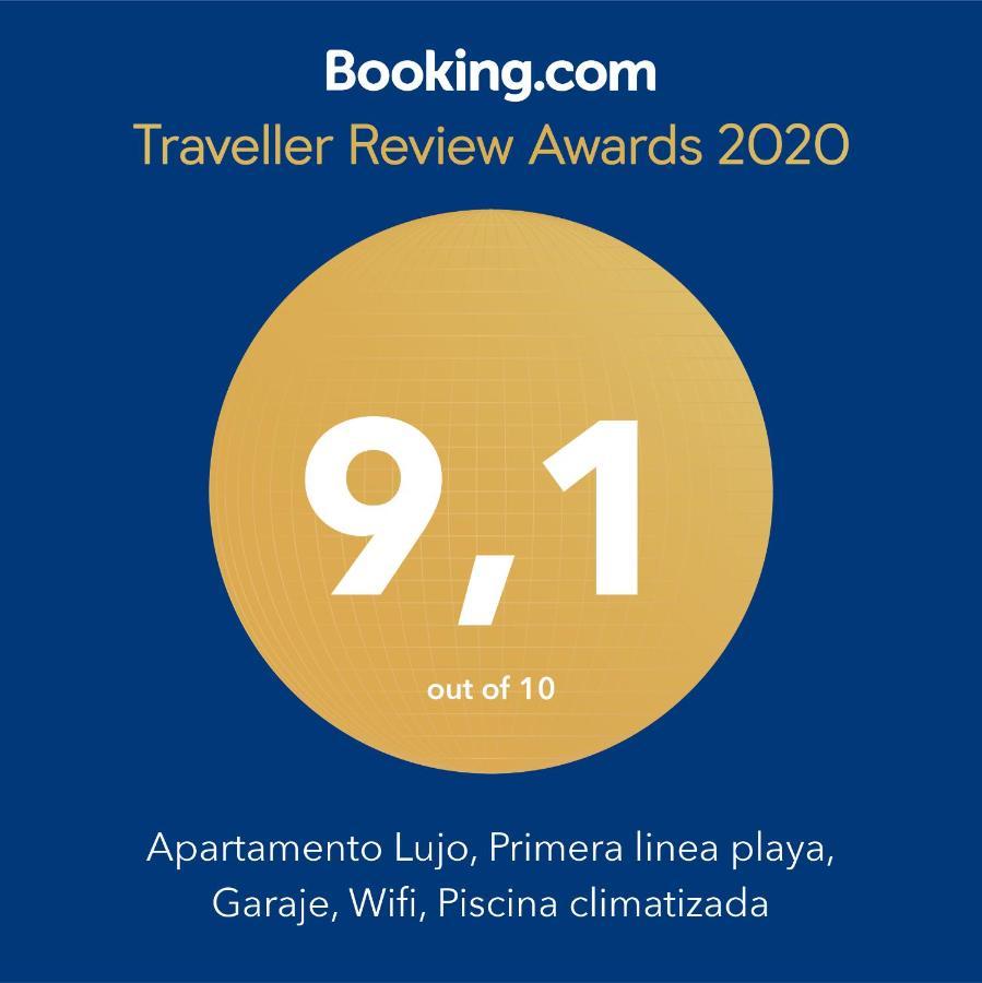 Apartamento Lujo, Primera Linea Playa, Garaje, Wifi, Piscina Climatizada 滨海罗克塔斯 外观 照片