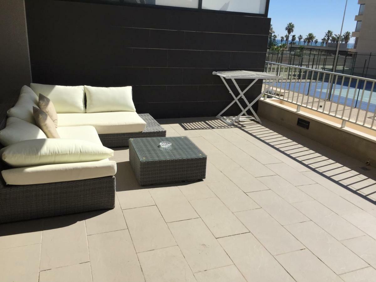 Apartamento Lujo, Primera Linea Playa, Garaje, Wifi, Piscina Climatizada 滨海罗克塔斯 外观 照片